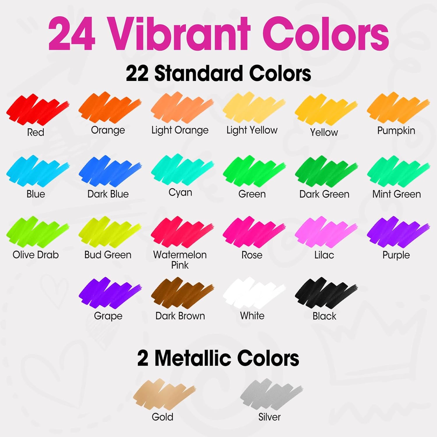 24 Pack Chalk Markers, 6mm Reversible Liquid Chalk Markers for Windows, Glass, Mirror or Chalkboard Marker More, Erasable Window Marker for Glass Washable, Non-Toxic