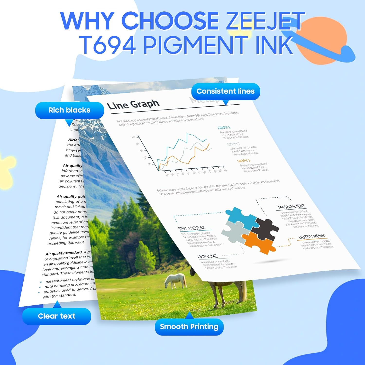 T694 Refill Pigment Ink Cartridge 1000ml 5-Color Set T6941 T6942 T6943 T6944 T6945 Use for SureColor T7000 T7270 T3270 T5270D T5270 T3270 T7270D T5000 T3000 Printer Ink Cartridge