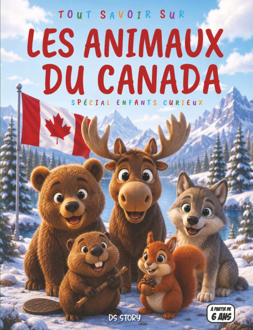 Tout savoir sur les animaux du Canada: Le guide complet et ludique pour les enfants curieux avec quiz, questions-réponses et coloriages éducatifs