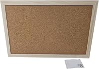 Vista 2 de Mini tablón de anuncios de corcho con marco de madera, 12 x 8 pulgadas para el hogar, la oficina o el dormitorio