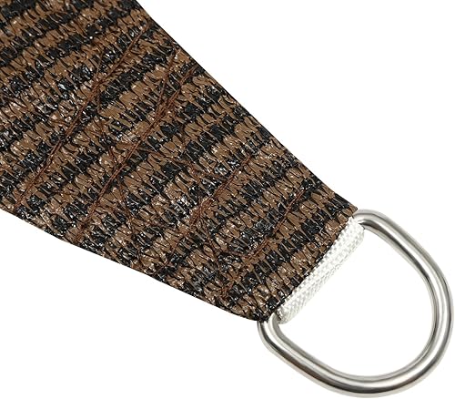 Miniatura 6 de CNCEST Toldo para el sol, cubierta para patio al aire libre, patio trasero, triángulo, para césped, jardín, toldo tipo vela de 20 x 20 x 20 pies,