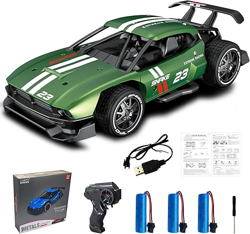 LEOSO SL216A Racing Drift RC Car, escala 124 2WD 2.4GHz, auto de control remoto, 9.3 mih, auto de carreras de alta velocidad, regalo para adultos,