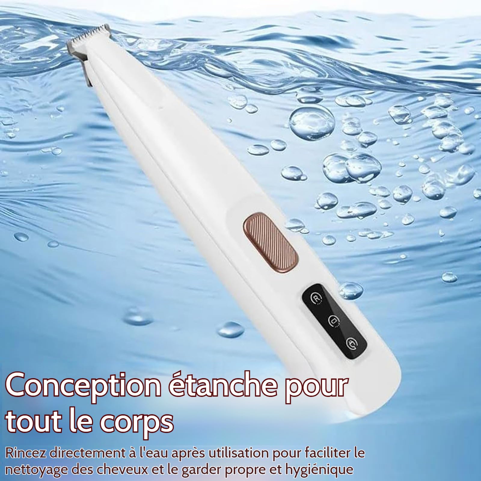 Patounet Tondeuse de précision pour chat, Tondeuse patte chien entre coussinets, Douce pour chien et chat, Lames céramique et inox, LED intégrée,toilettage zones sensibles sans stress (Avec lame)