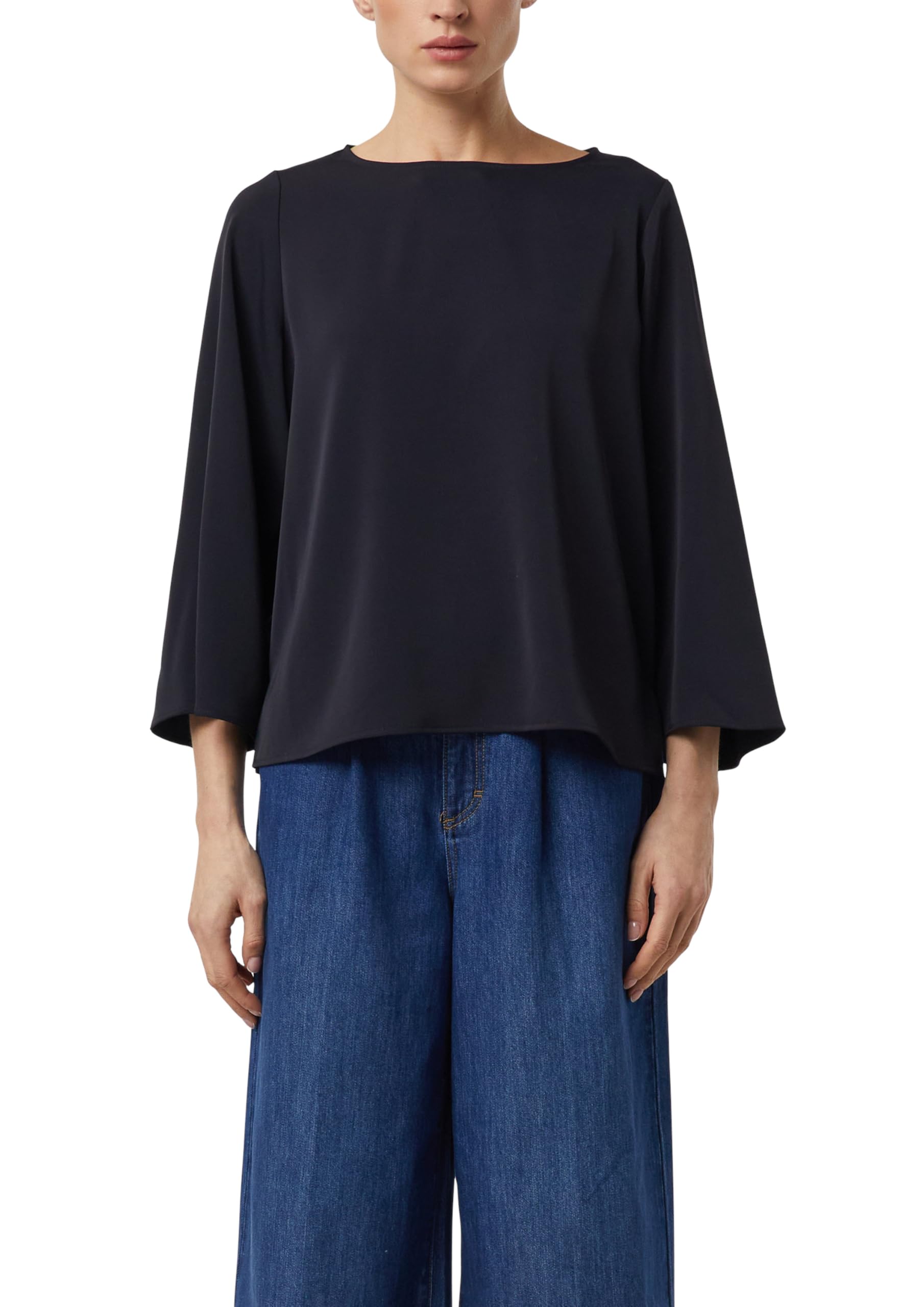 Comma Fließende Bluse mit weitem Ärmel