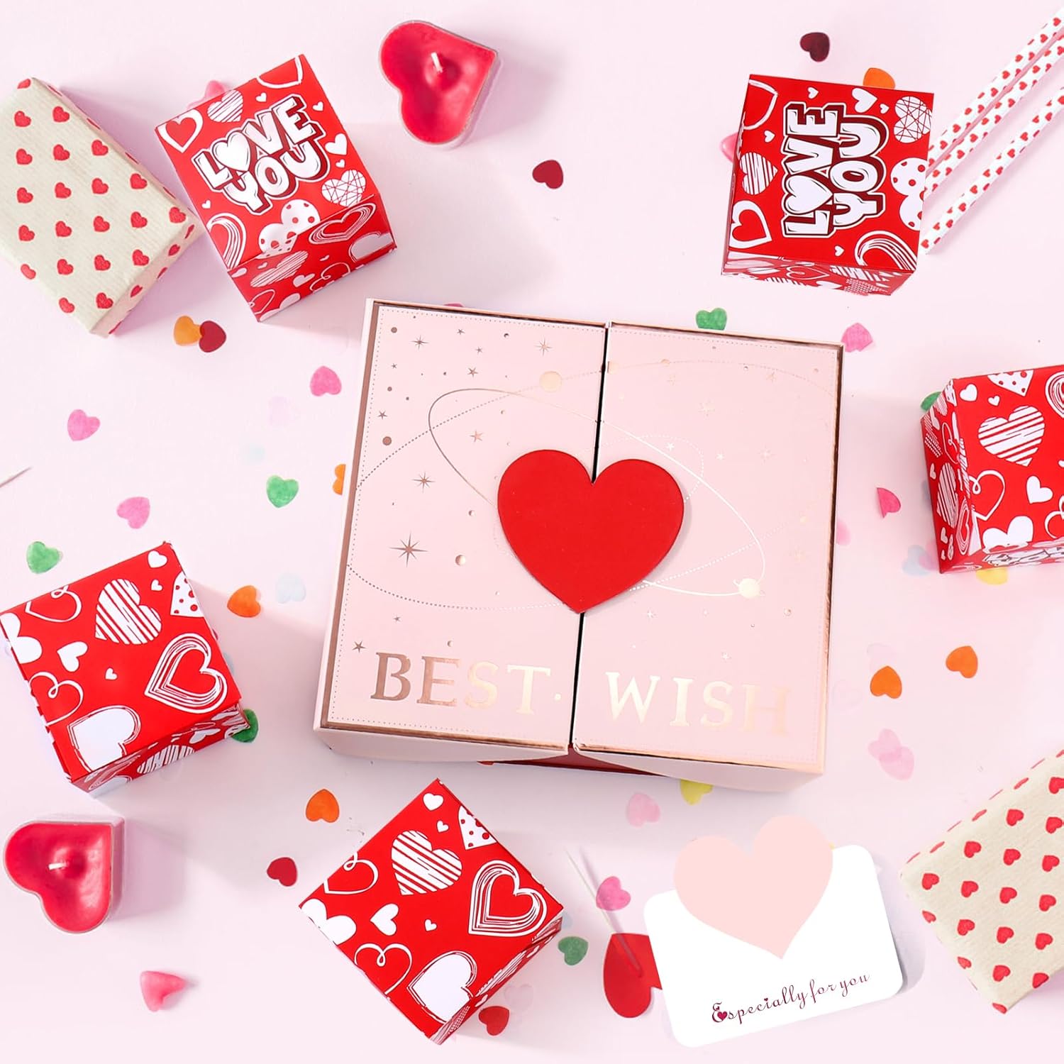 BABORUI Surprise Gift Box Explosion, Exploding Money Box for Cash, Money Surprise Box, Christmas Gift with Confetti Explosion for Women, Men, and Kids