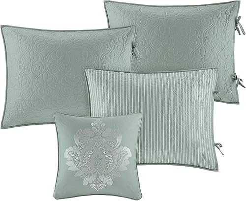 Miniatura 3 de Madison Park Juego de Fundas para Cama Diurna de Algodón - Acolchado de Doble Cara Diseño Clásico Cottage Ropa de Cama para Todas las Estaciones con