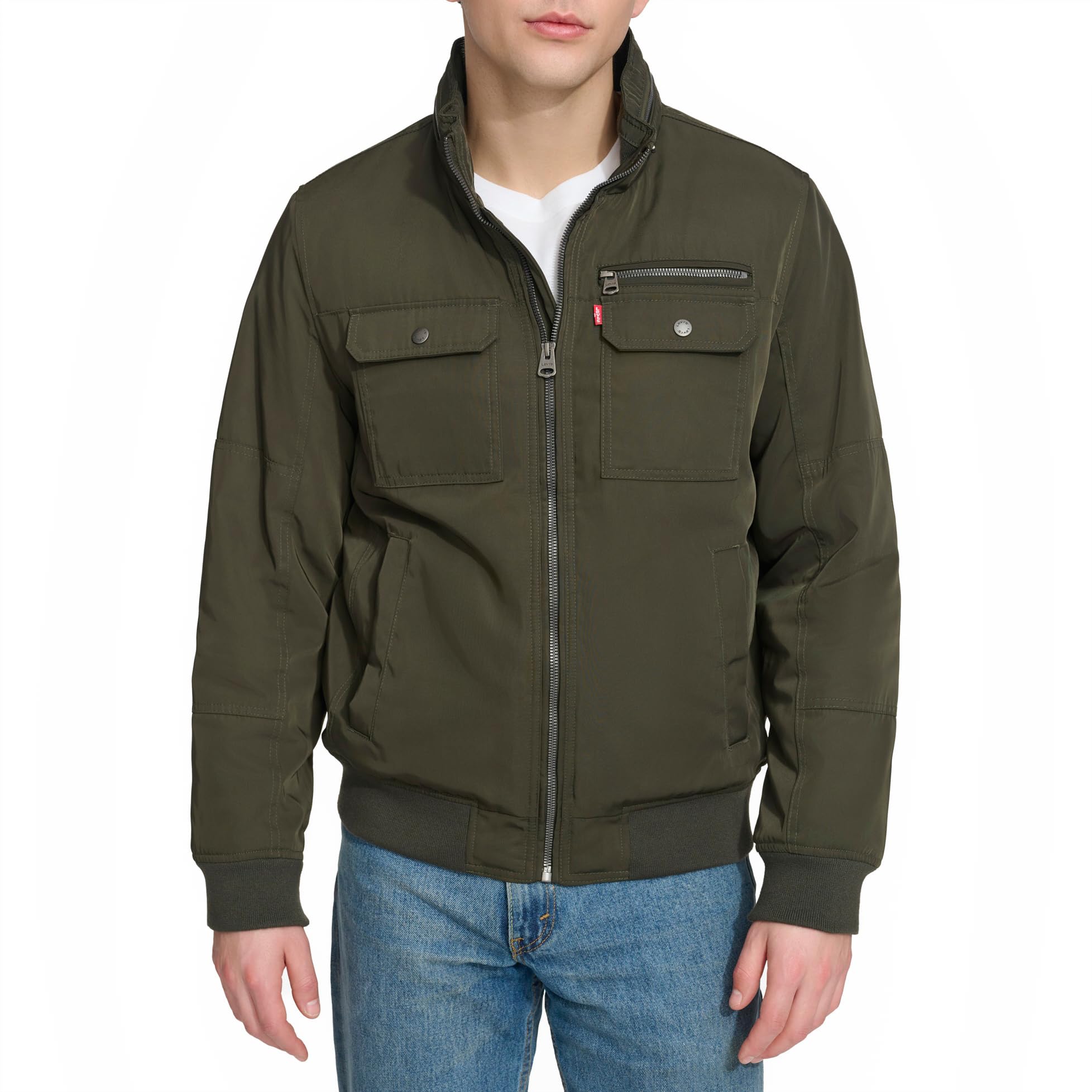 Levi's Herren Stand Collar Utility Bomber Jacke (1er Pack)