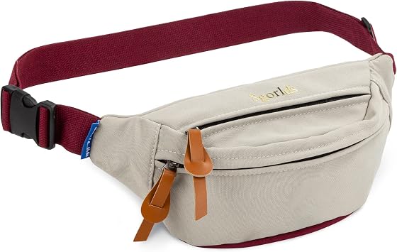 Waist Pack Bag,Bum Bags for Men&Women Hip Bum Bag with Adjustable Strap for Outdoors Workout Traveling Casual Running Hiking Cycling Grey