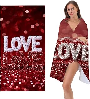 Strandhandduk XXL, mikrofiberhandduk set om 2 60 x 120 cm stor badhandduk, pumpa strandhandduk snabbtorkande, sandbeständig, sommar must haves, bastuhandduk män, presenter till kvinnor C-775