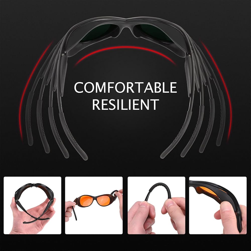 Professional UV Light Safety Glasses for 90nm490nm wavelength UV lamps