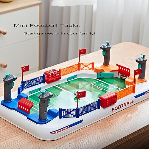 Miniatura 3 de Mini mesa de futbolín para niños, billar pequeño, diversión de mesa para fiestas familiares, días de viaje, día del niño, regalo de cumpleaños para