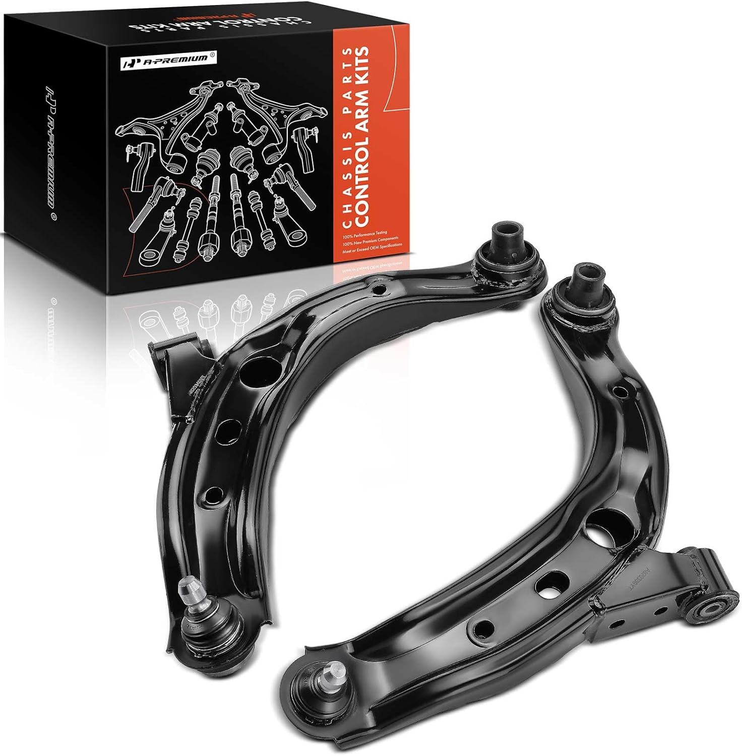 A-Premium 2 x Front Lower Control Arm with Ball Joint & Bushing, Compatible with Mazda MPV 2000-2006