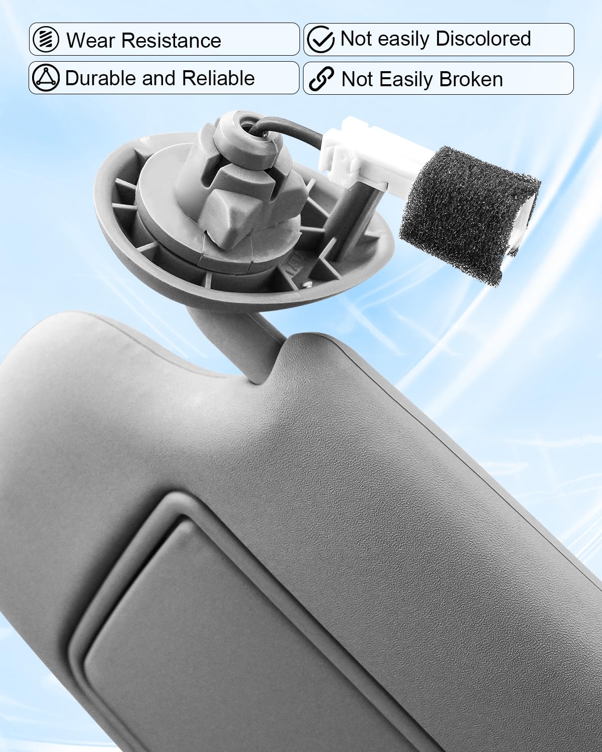 PNYZIK Gray Driver Left Side Illuminated Sun Visor with Makeup Mirror Fit for Honda CRV CR-V 2017-2022 Replace 83280-TLA-A62 83280-TLY-H11ZB 83280TLAA62 83280TLYH11ZB