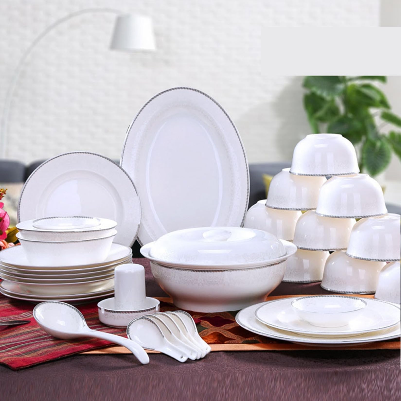 花柄洋食器セット28点