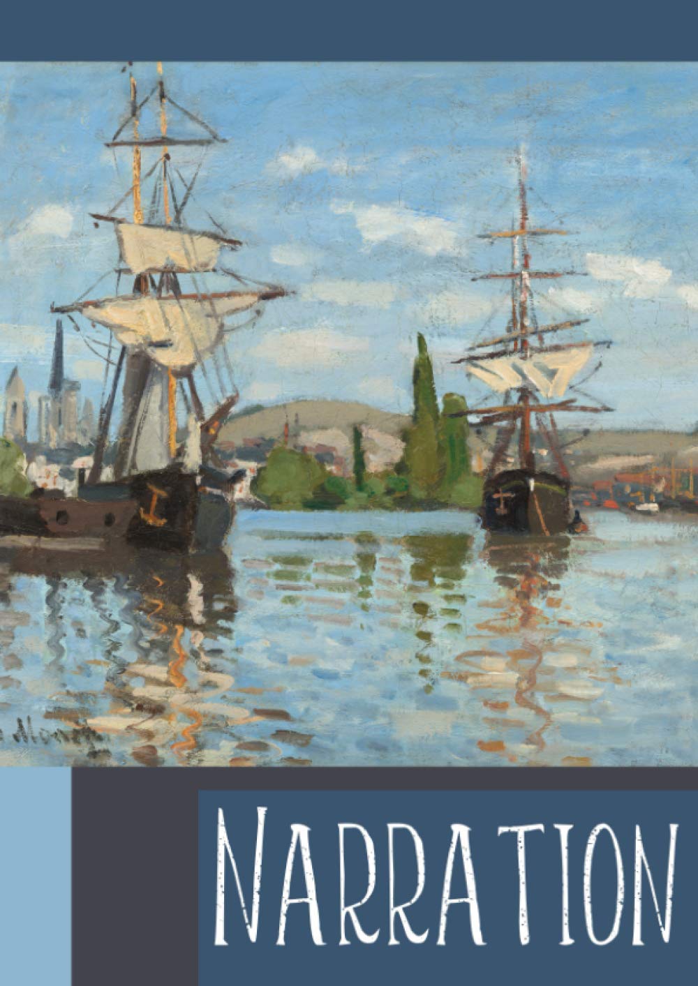 NARRATION: Narration notebook, A4: homeschooling narration journal with 120 lined and blank pages