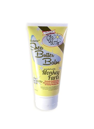 The Original CJ's BUTTer All Natural Shea Butter Balm - Monkey Farts, 6 oz. Tube