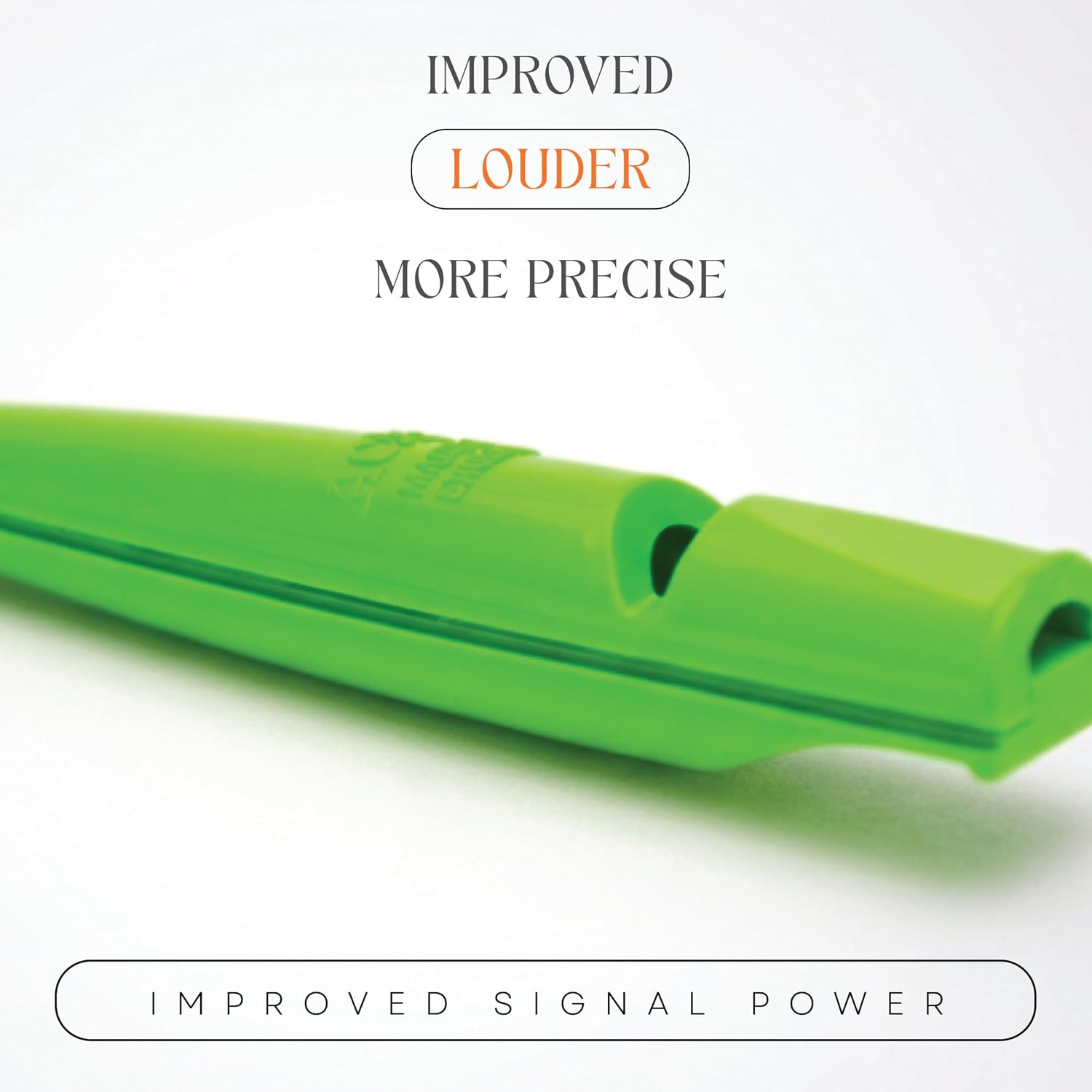 ACME 211.5 Professional Dog Training Whistle with Lanyard. BPA-Free Plastic. 90 dBA. Standardized 5400Hz Frequency for Larger Breeds. Weatherproof. Made in The UK (Day Glow Green/Black)