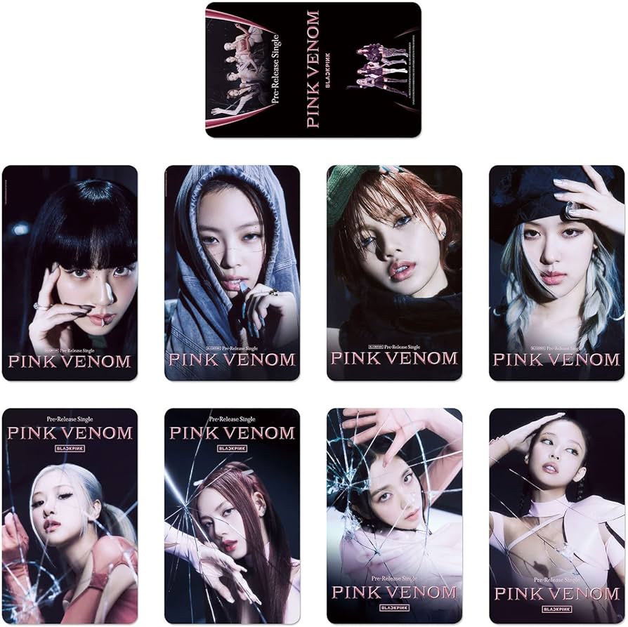 KPOPBP Blackpink Pink Venom 2022 New Album Photo Cards 8 pcs Lomo