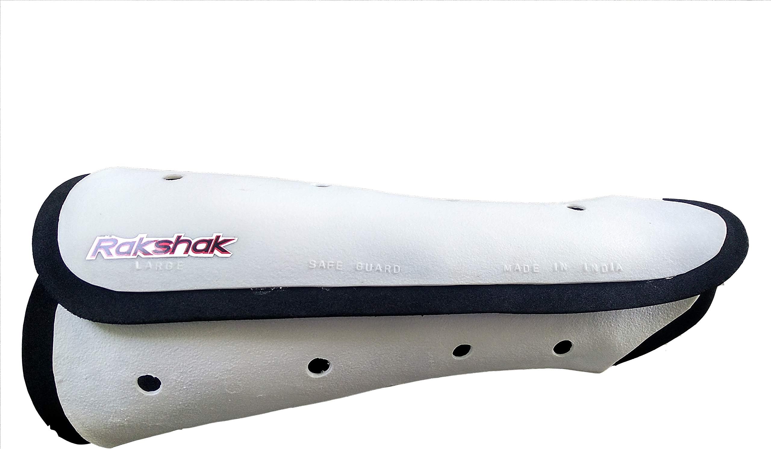 Rakshak Safe Guard Shin Guard - Full Size, Large (White)