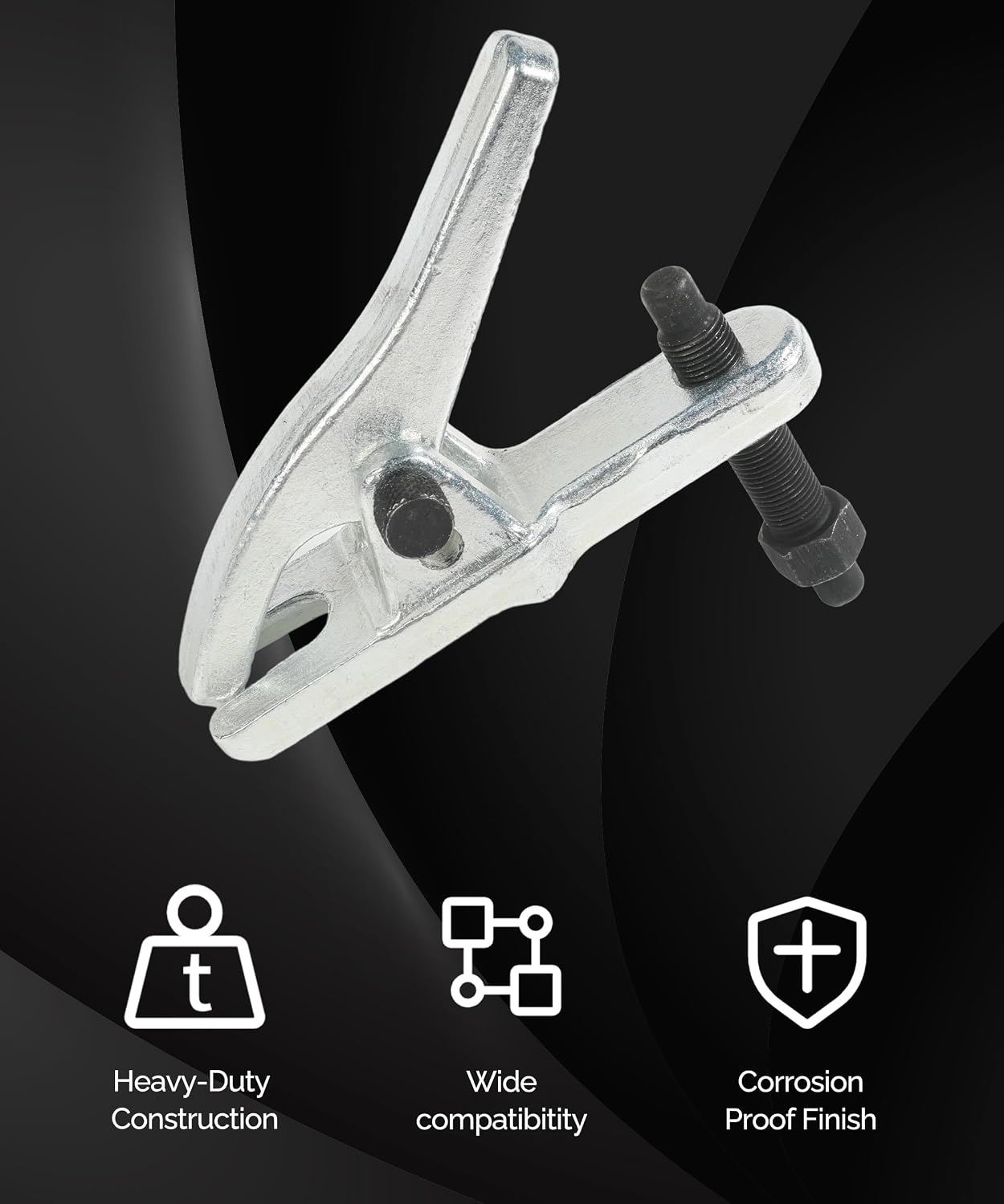 RACOONA Ball Joint Separator,Ball Joint Separator Tool,Car Accessories Universal Adjustable Ball Joint Removal Tool with an Opening Range from 1-1/8" to 2-1/8",Compatible with Most Cars