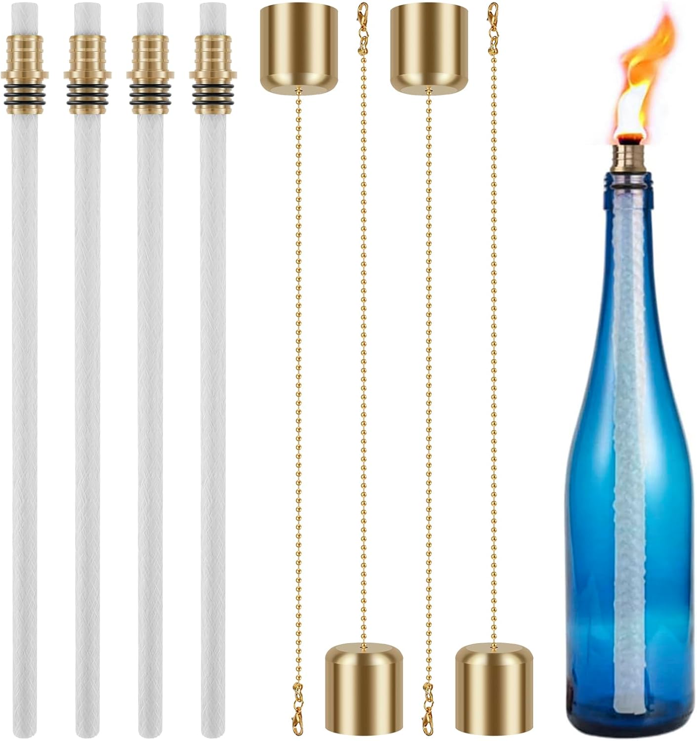 HOTBEST 12Pcs Wine Bottle Torch Kit, Light Wine Bottle