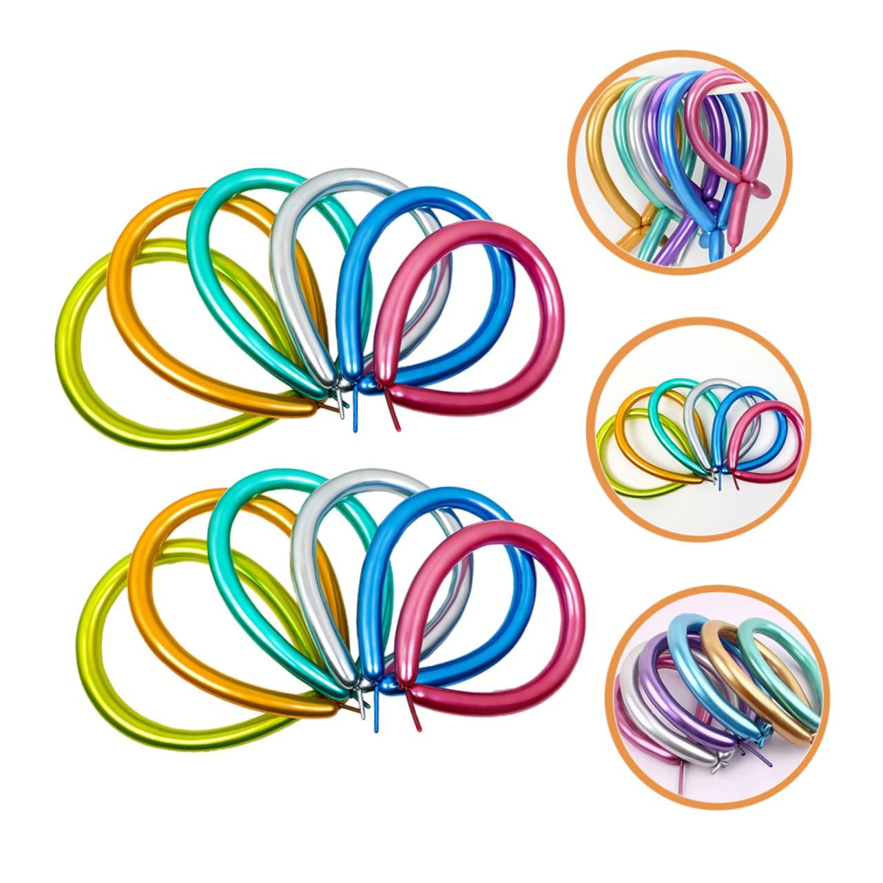 Alipis 200 Pz lungo palloncino di palloncini matrimonio palloncini sposi kit animali a palloncino arredamento in lunghi per animali in mongolfiera e suite