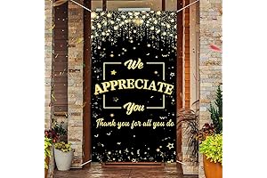 We Appreciate You Thanks for All You Do Backdrop 70.8"X35.4"