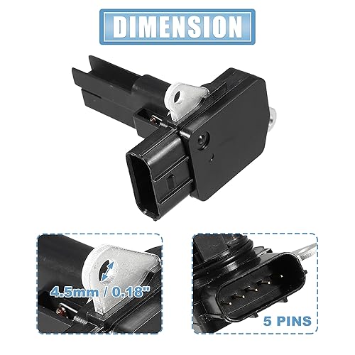 Miniatura 3 de uxcell No.37980-RTA-003 Sensor de flujo de aire de masa de coche Sensor MAF Reemplazo de flujo de aire para Honda Civic 2006-2011 para Honda CR-V