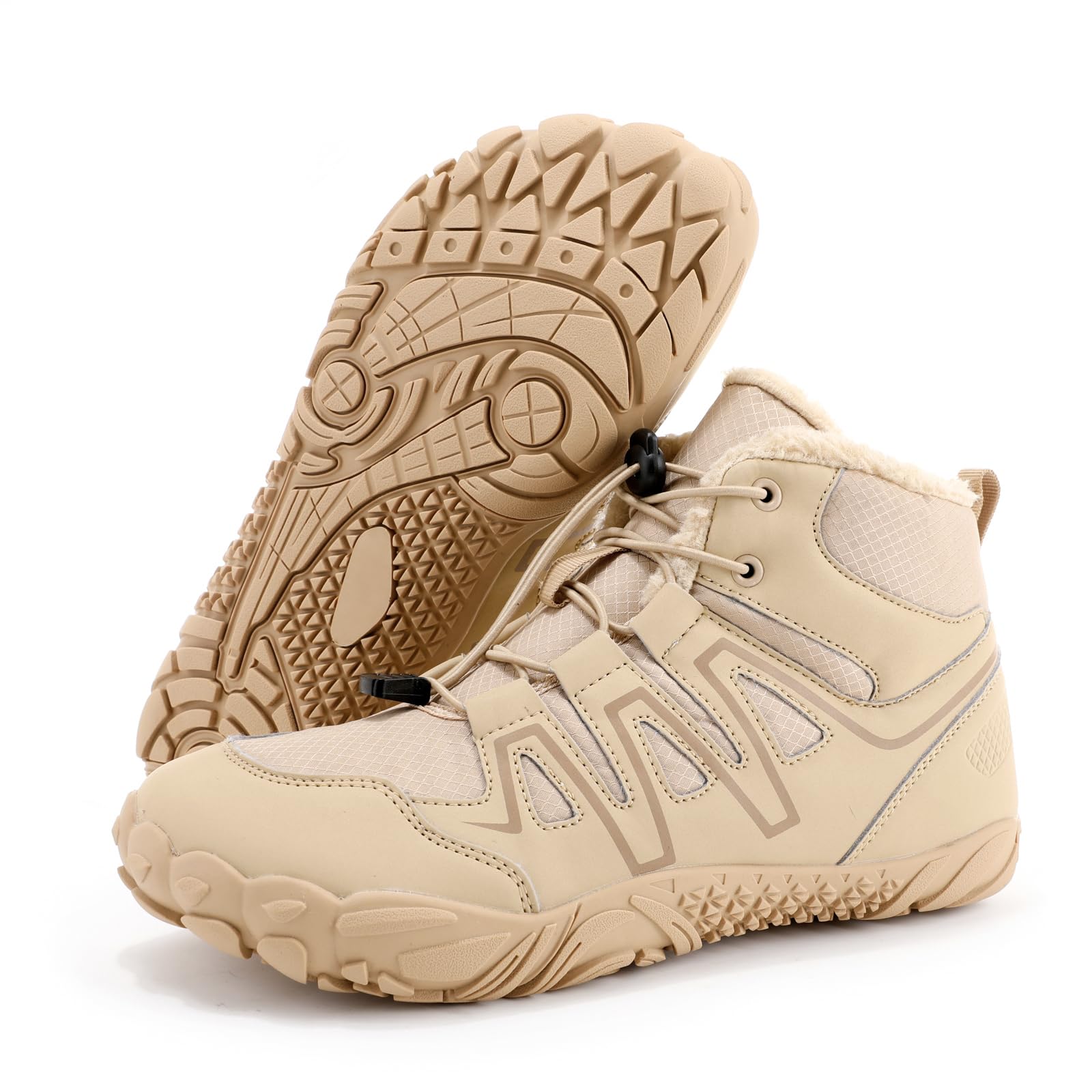 Hot Dingding Winterstiefel Barfußschuhe Damen Herren Wasserdicht Warm Bequem Rutschfeste Schneestiefel Outdoor Leicht Trekking Winter Kurzschaft Stiefel Boots Schuhe Unisex