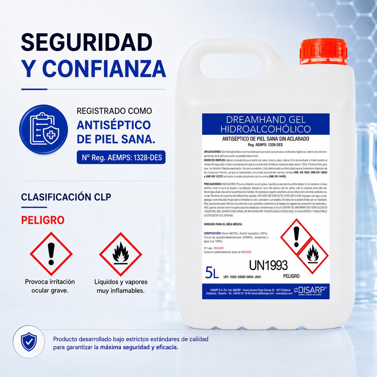 GEL HIDROALCOHOLICO HIGIENIZANTE SECADO INSTANTANEO