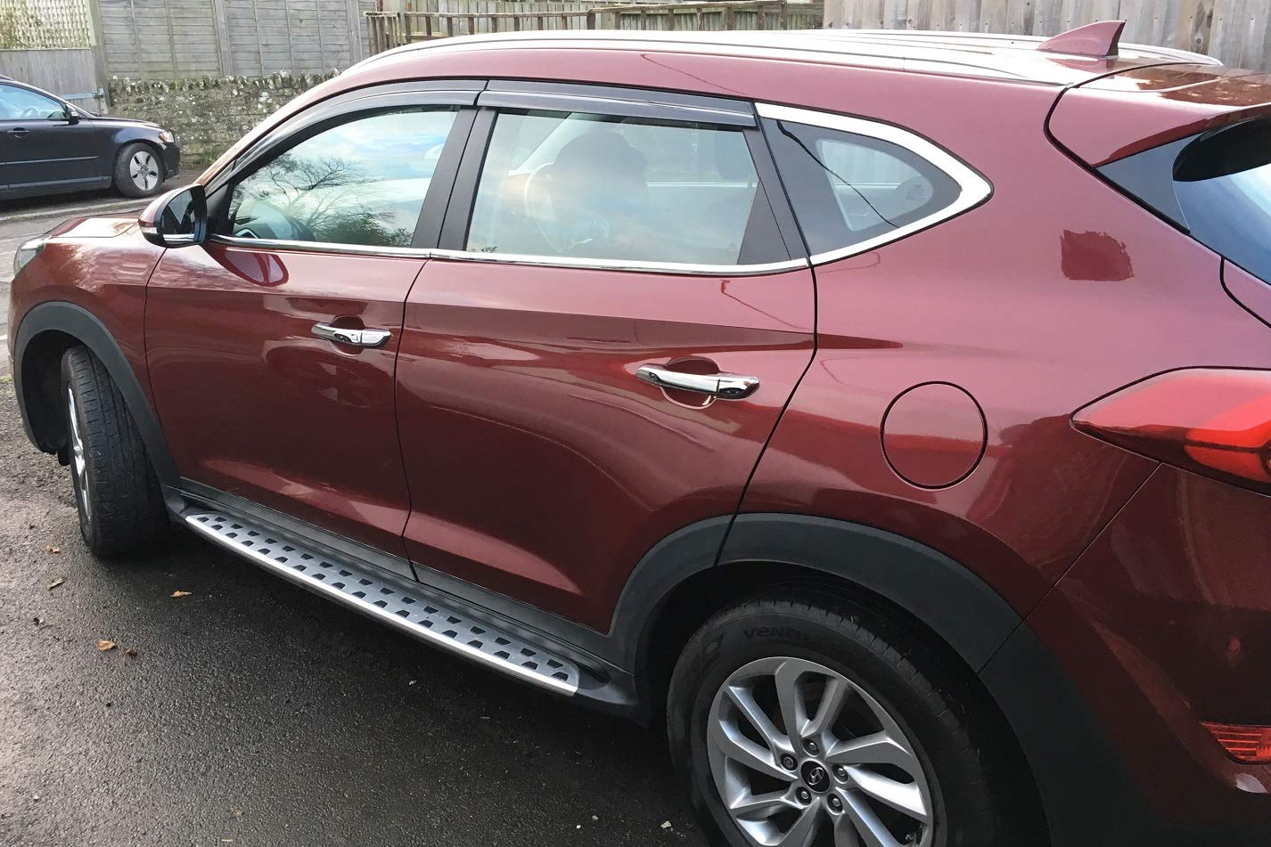 AUTO CLOVER Juego de deflectores de viento para Hyundai Tucson 2015-2020 (4 piezas)