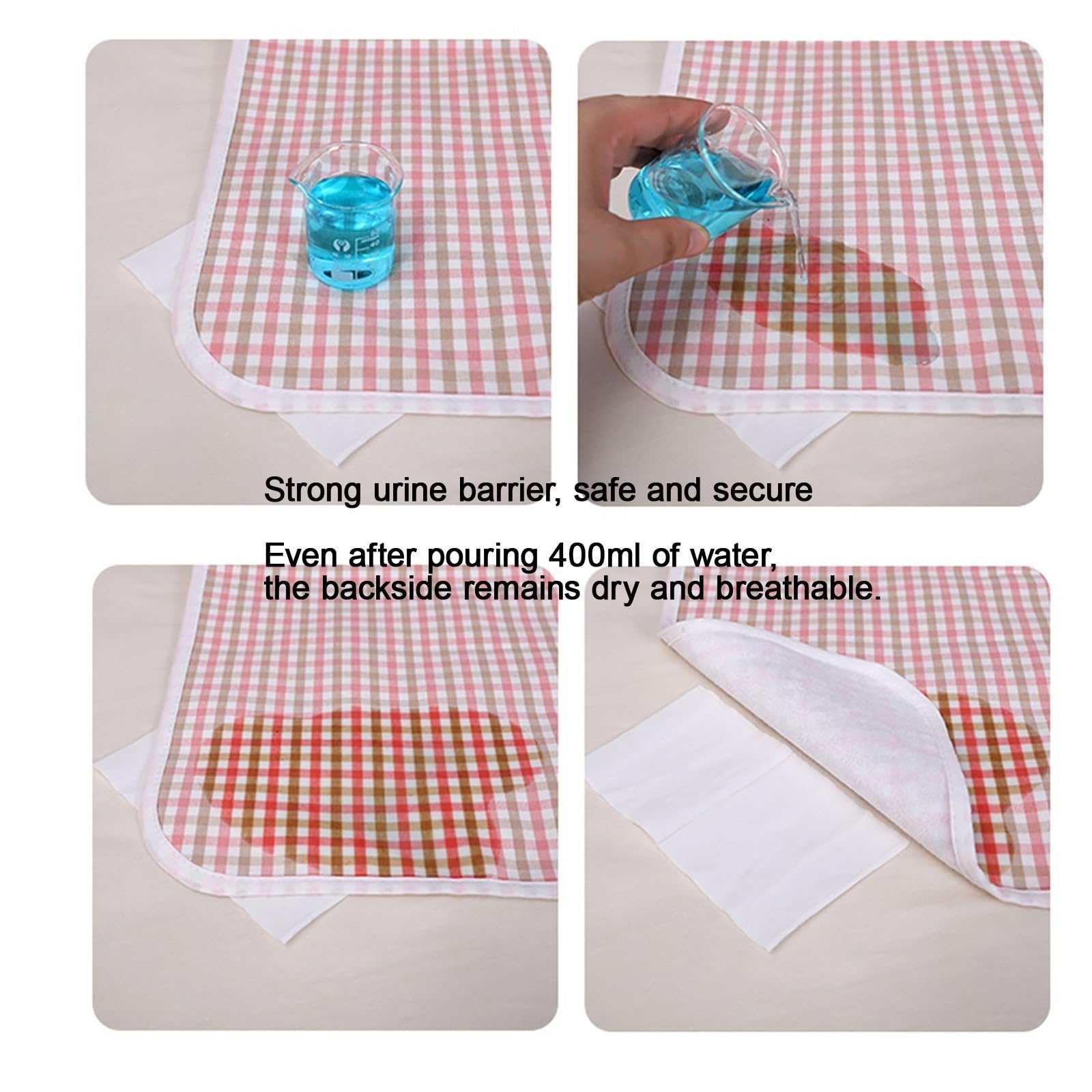 Protector De Cama Tamaño Grande Lavables Impermeables Verano Colchoneta Absorbentes for Incontinencia Reutilizable Protector De Colchón Empapadores Cama Adultos(180 * 200,Curry)