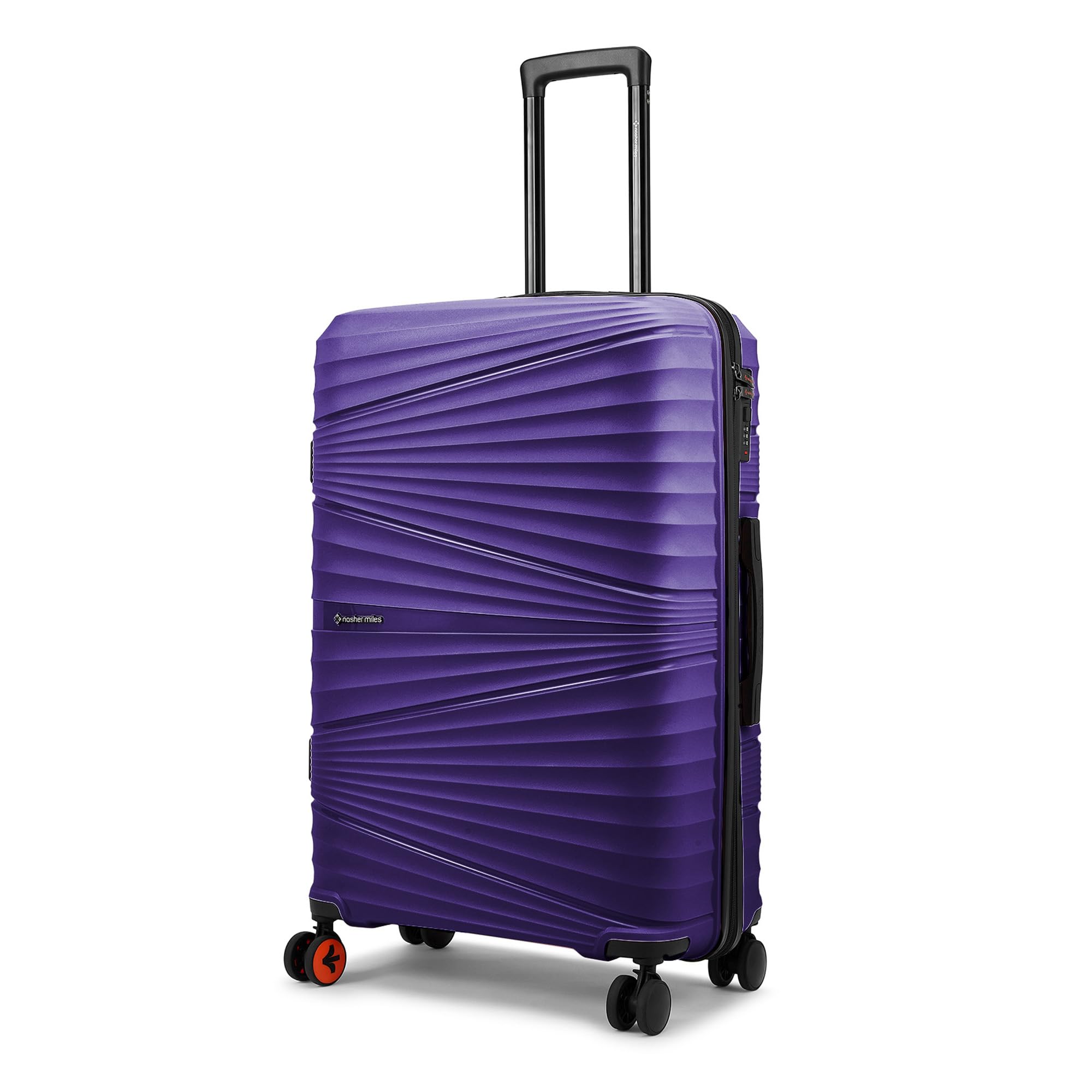 Mumbai Hard-Sided Polypropylene Check-in Luggage 28 inch | 75cm | 8 Wheels Large Trolley Bag for Travel | Suitcase (Purple)