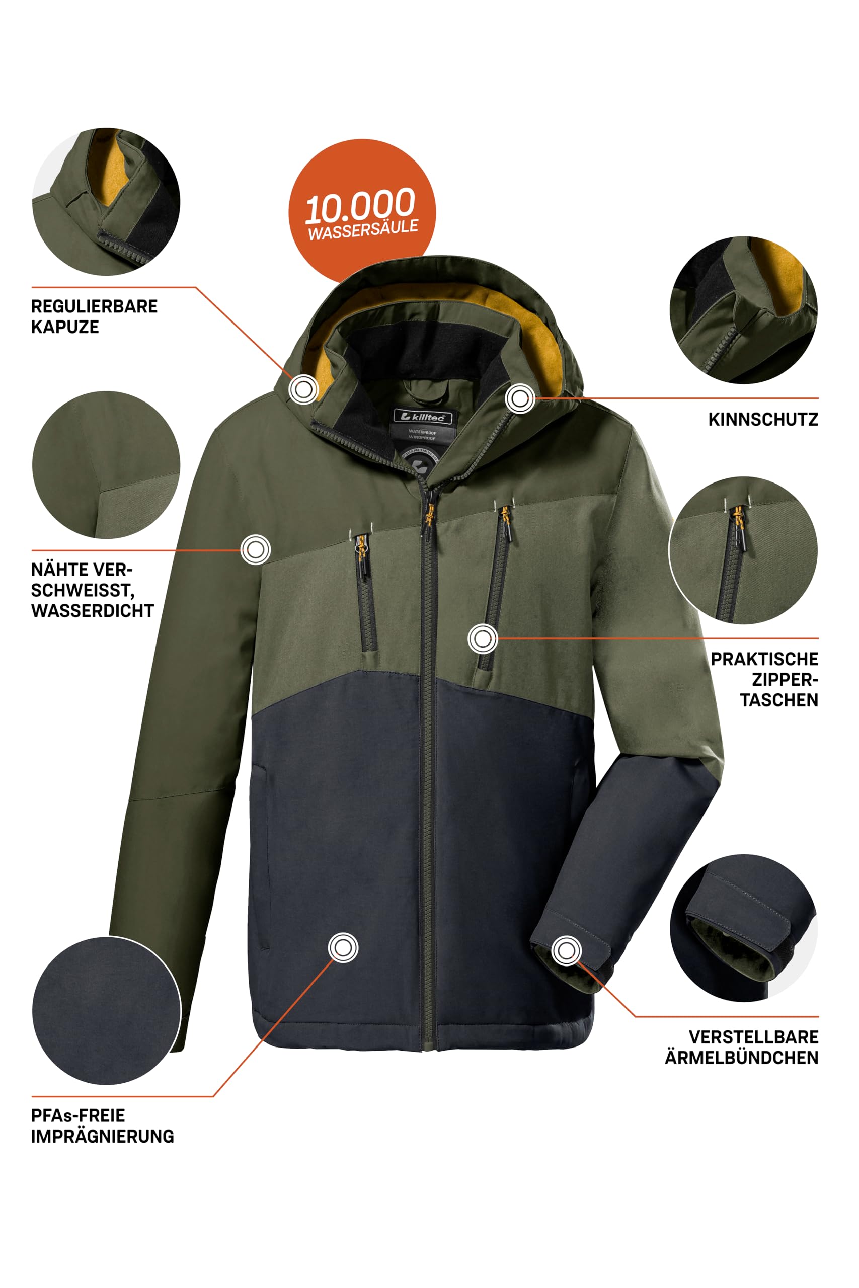 Killtec Kow 204 Bys Jckt Veste d'extérieur/veste fonctionnelle avec capuche Garçon
