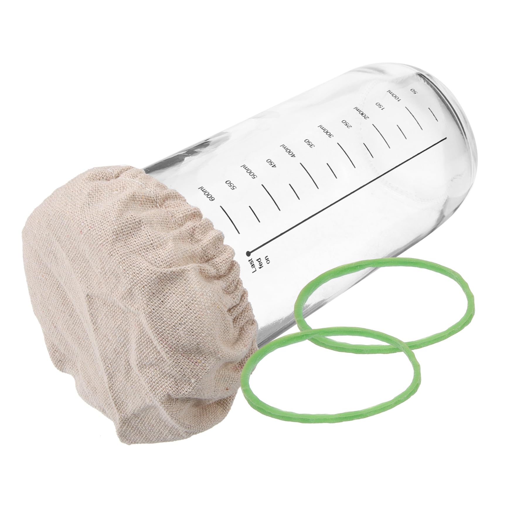 Ciieeo 4 Sätze Gärtank Aus Glas Sauerteig Gemacht Keimglas-kit Teig Schneebesen Brot-starterglas Lebensmittelbehälter Hafer Sirup Krüge Mit Deckel Soßenflaschen Bettwäsche Aus Baumwolle