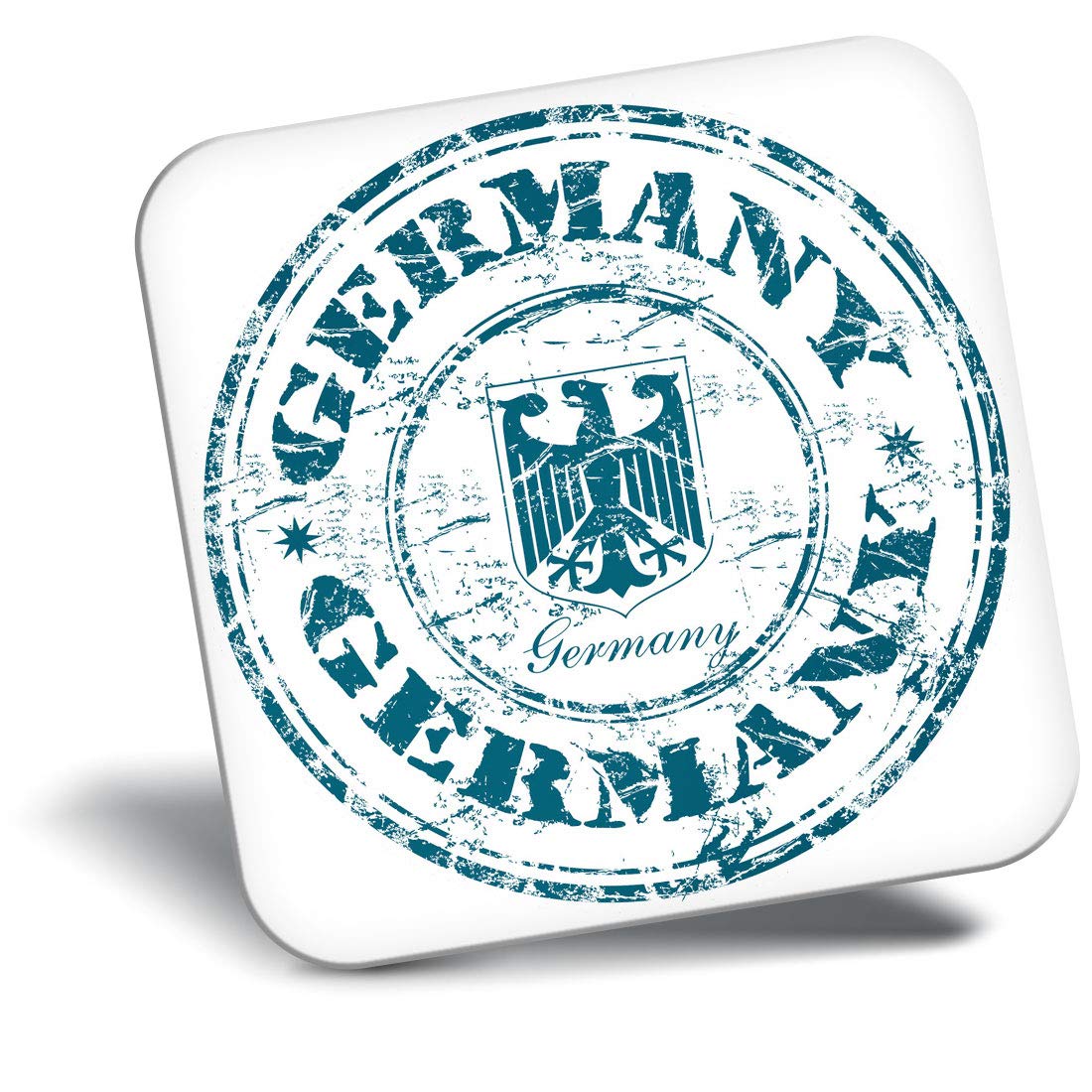 Destination Vinyl Ltd Fridge Magnet - Germany German Travel Stamp 4620