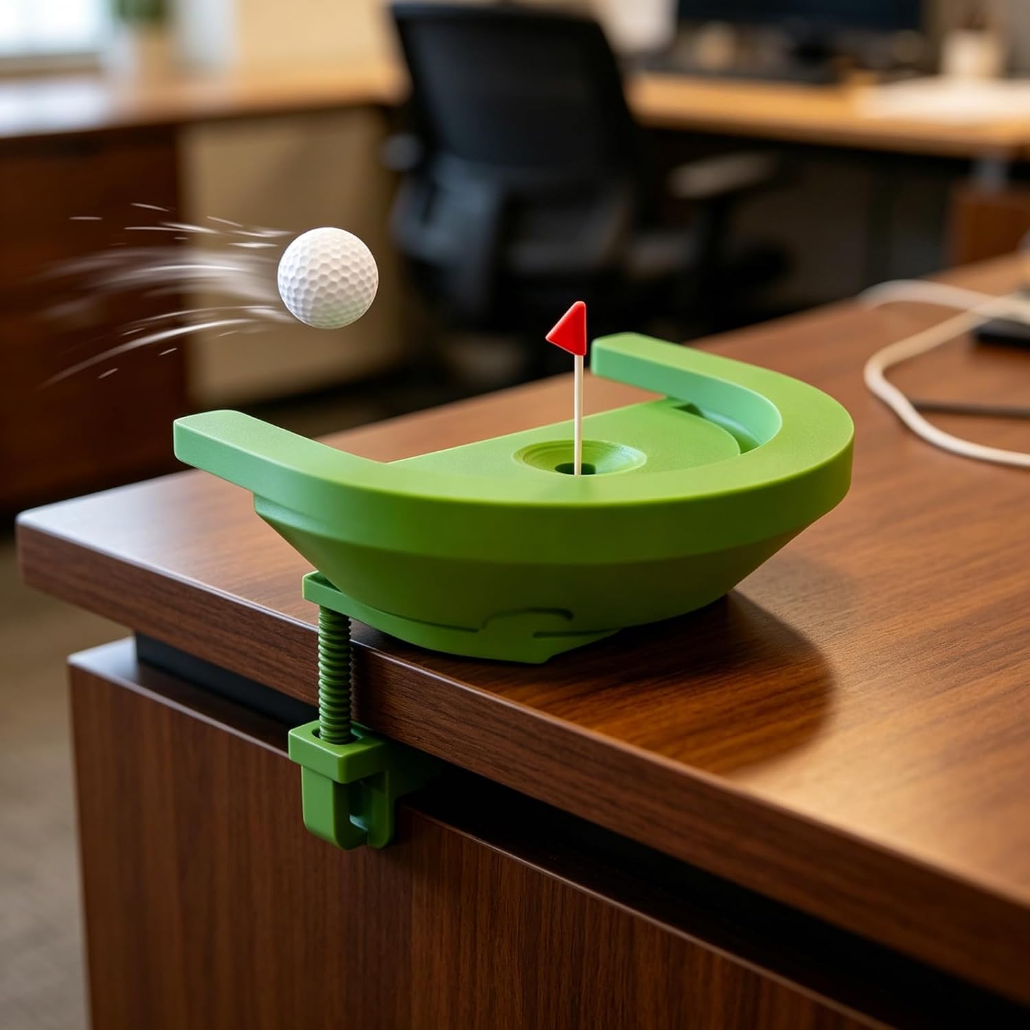 Creative Golf Putting Set Designed for Desktop Use Featuring Complex Printing Great for Presenting Compact Golf Course Copy Portable Training Tool