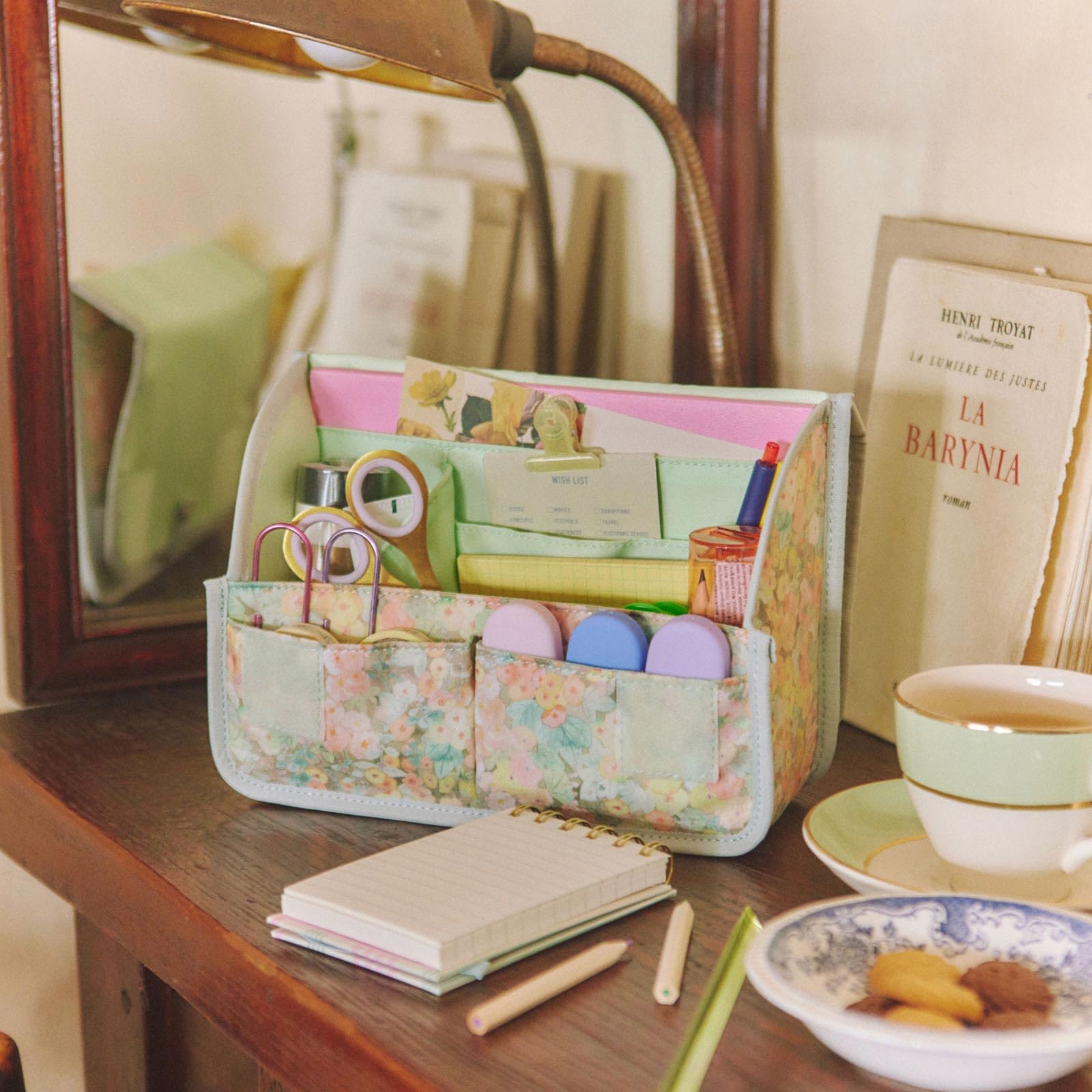 ほぼ日スタッポstappo LIBERTY FABRICS Hollyhocks Hobonichi: Stappo Mini (Liberty Fabrics: Hollyhocks - Orange