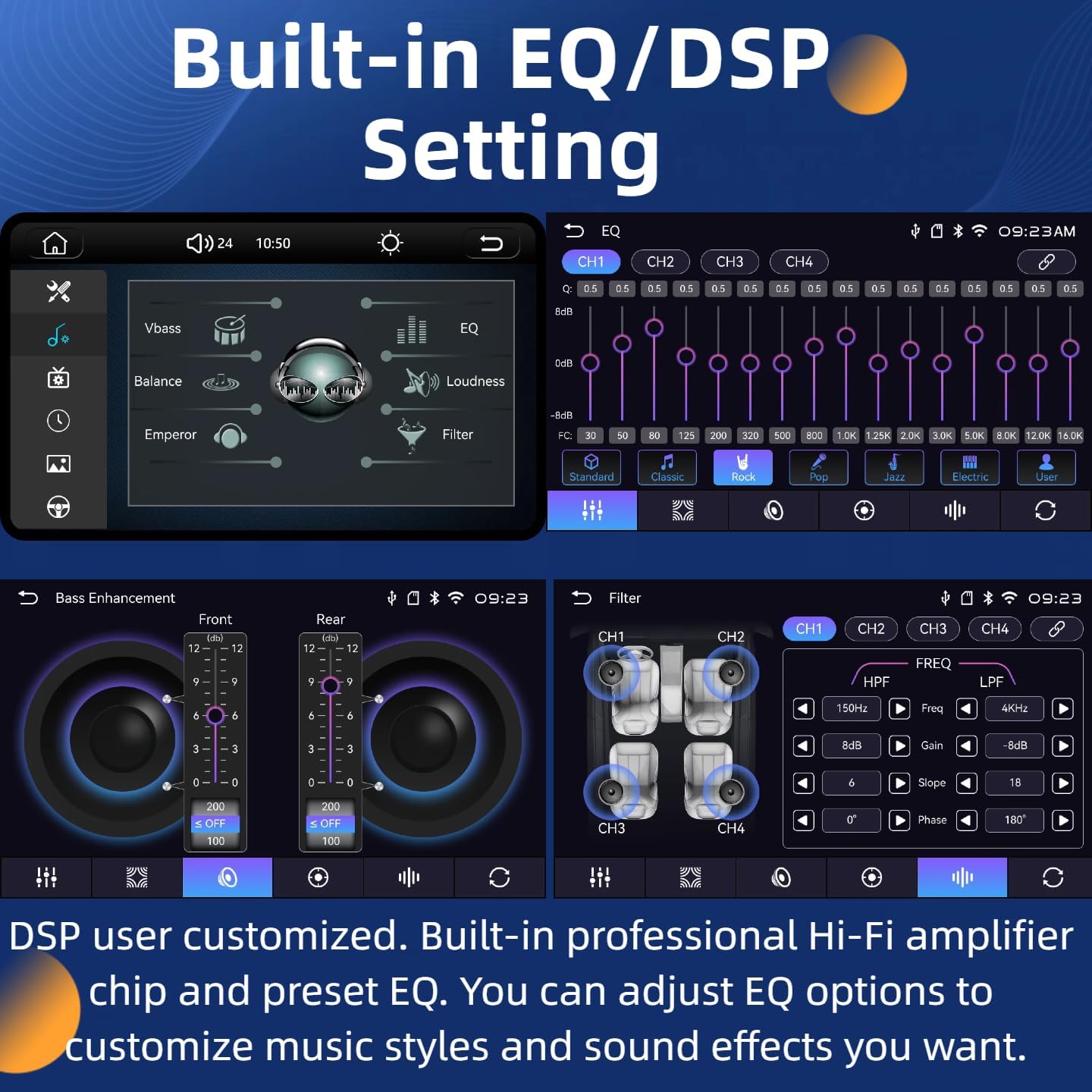 Fast Boot Linux Car Stereo for Jeep Wrangler & Dodge Ram | Wireless CarPlay & Android Auto | 7" Touchscreen