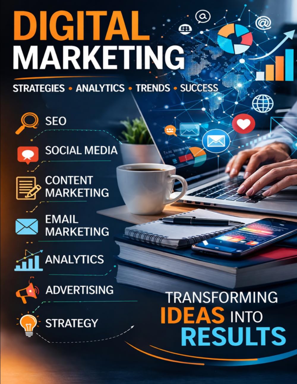 DIGITAL MARKETING: Contents- SEO Marketing | Social Media Marketing | Content Marketing| Email Marketing | Pay Per Click Marketing | eCommerce Marketing | Strategies | Analytics | Digital Advertising