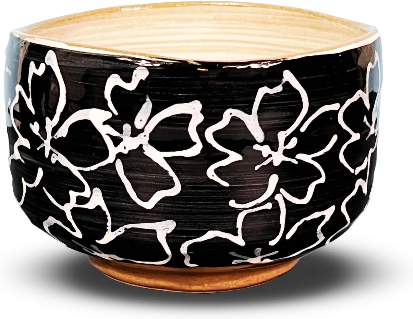 Matcha Bowl, 200ml, Ceramic, Black, Japanese, Handmade, Microwave Unsafe, Dishwasher Safe, Includes Box