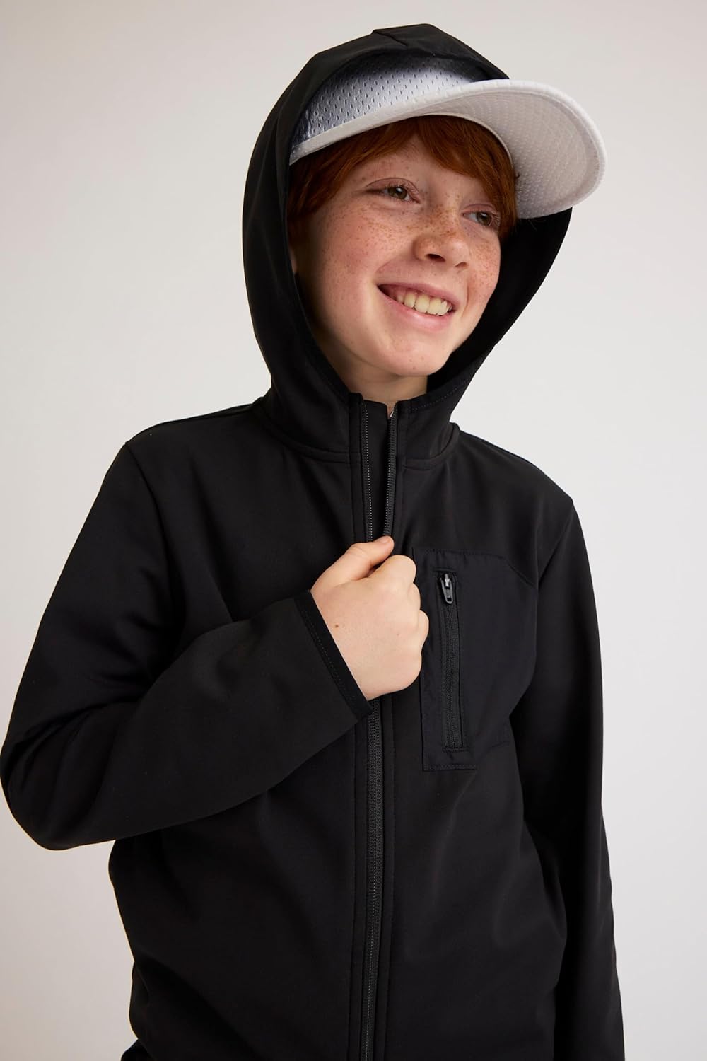 The Children's Place boys Soft Tech Hooded Full Zip Up Sweatshirt - Image 2