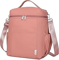 Vista 28 de NOL Natural Organic Lifestyle Bolsas de almuerzo aisladas para mujeres Bolsa refrigeradora Nailon ligero impermeable Lonchera para el trabajo