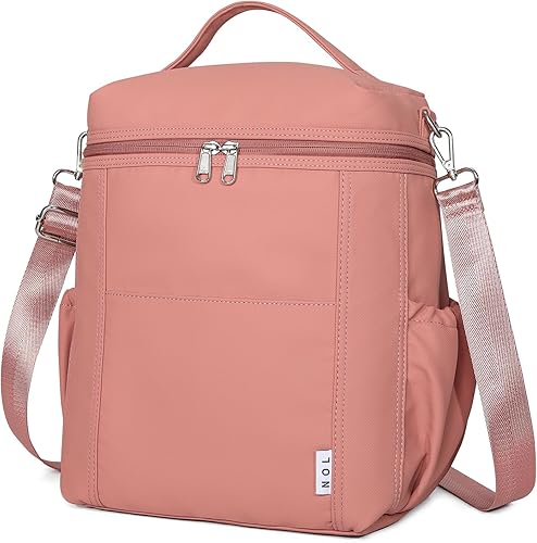 Miniatura 30 de NOL Natural Organic Lifestyle - Bolsas de almuerzo aisladas para mujer, bolsa tipo nevera ligera de nylon impermeable para el trabajo Verde(Amy