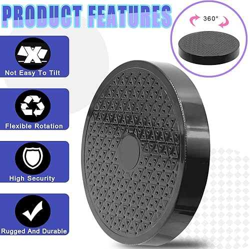 Miniatura 4 de Glarks Base de soporte de pintura modelo de rotación de 360 grados con 12 varillas de clip de cocodrilo y 1 paquete de cinta aislante transparente