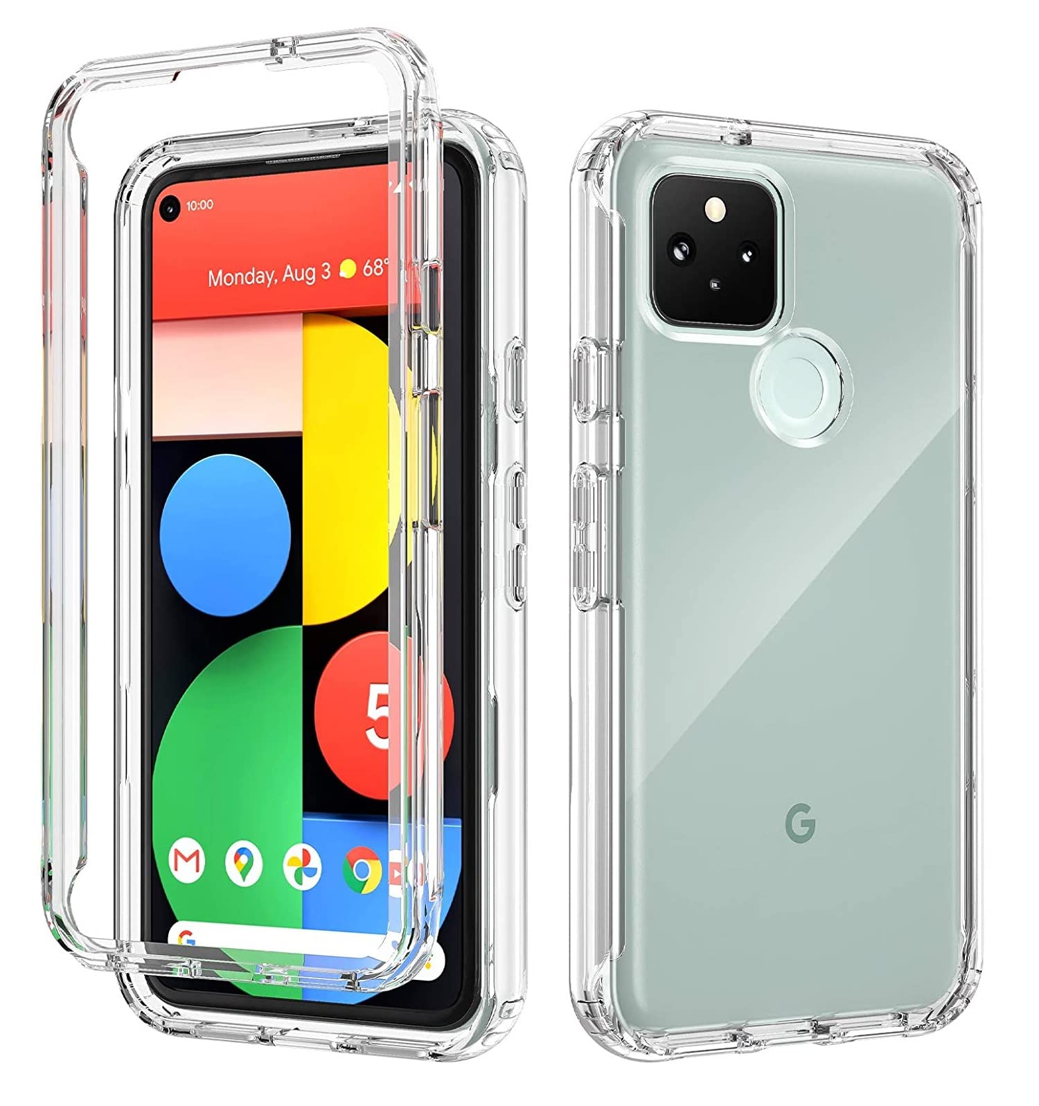 Craftech Google Pixel 5 Soft TPU Clear Transparent Cover Durable Drop Protective Back Cover for Google Pixel 5
