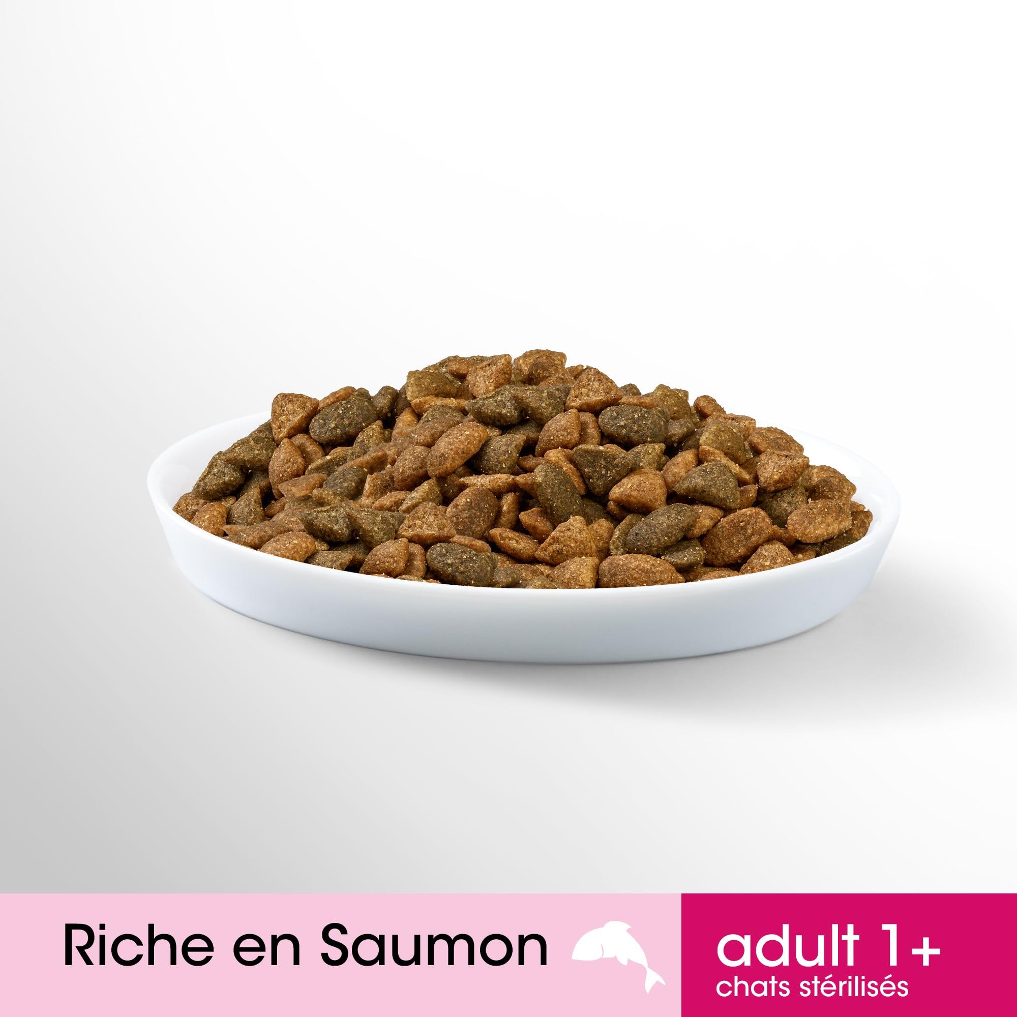 PERFECT FIT Croquettes pour Chat Adulte Stérilisé Riches en Saumon - Lot de 5 Sacs de 1,4kg - Nourriture Complète & Equilibrée, pour le Maintien de la Vitalité et de l'Agilité