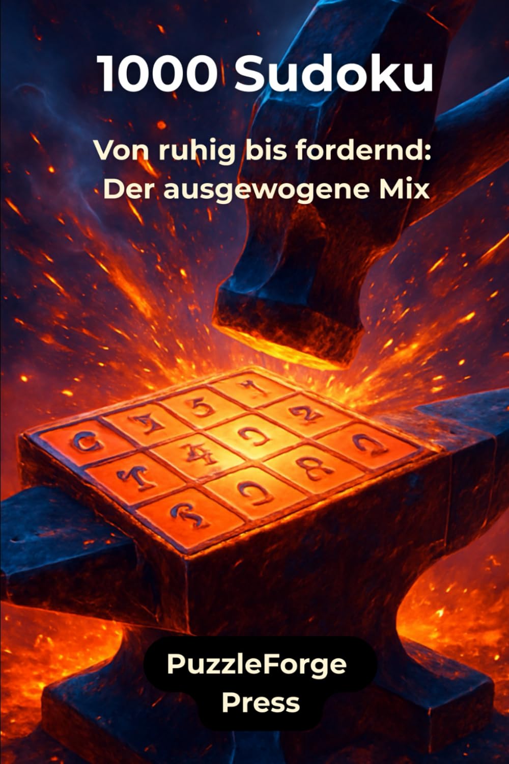 1000 Sudoku: Von ruhig bis fordernd: Der ausgewogene Mix (PuzzleForge™ Sudoku Mix Schmiede-Reihe – Abwechslungsreiches Gehirntraining von leicht bis extrem)