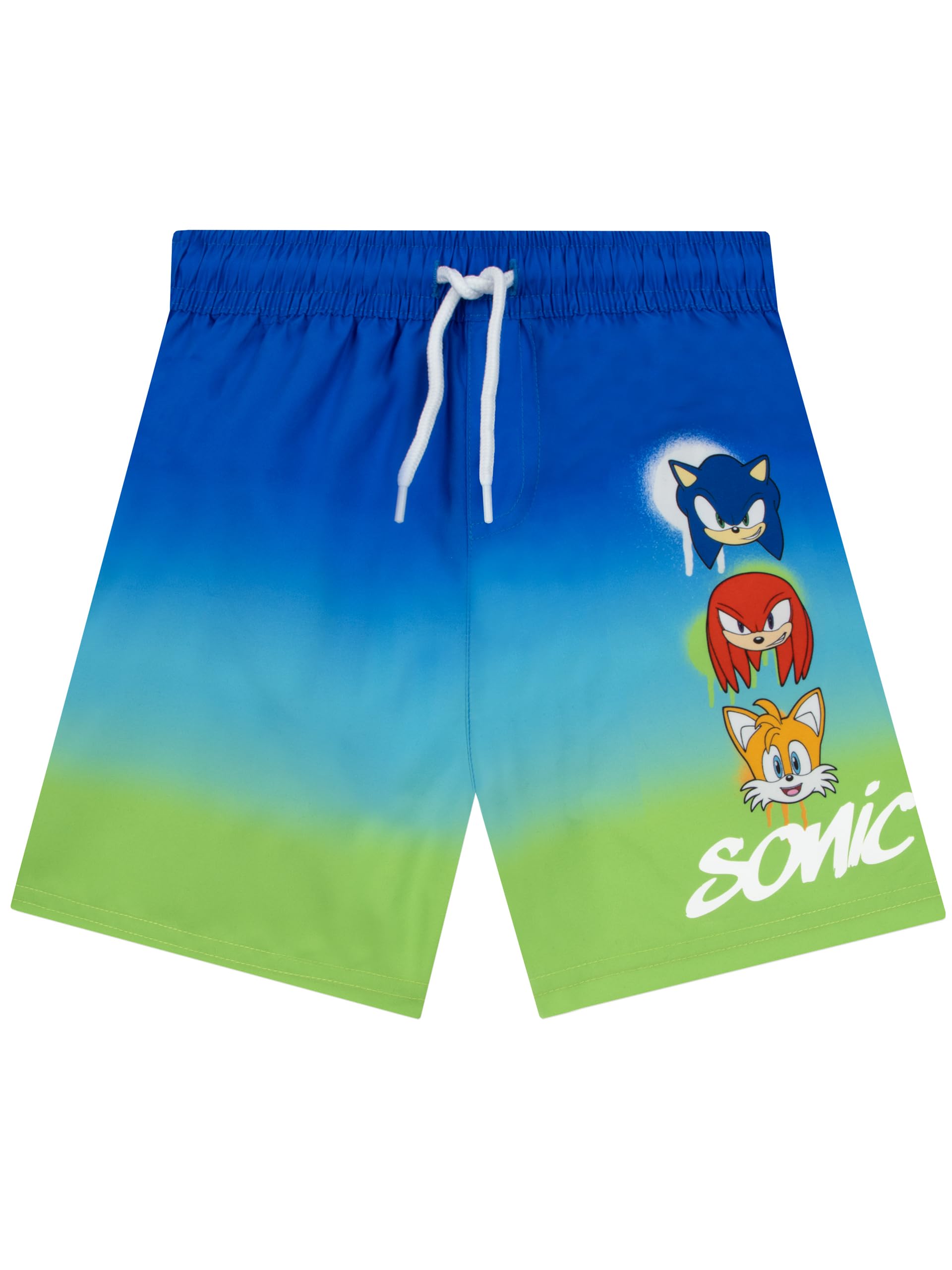 Sonic The Hedgehog Bañador Niño, Bañador Natacion Niño con Sonic, Knuckles Y Tails, Bañador De Natación Niño
