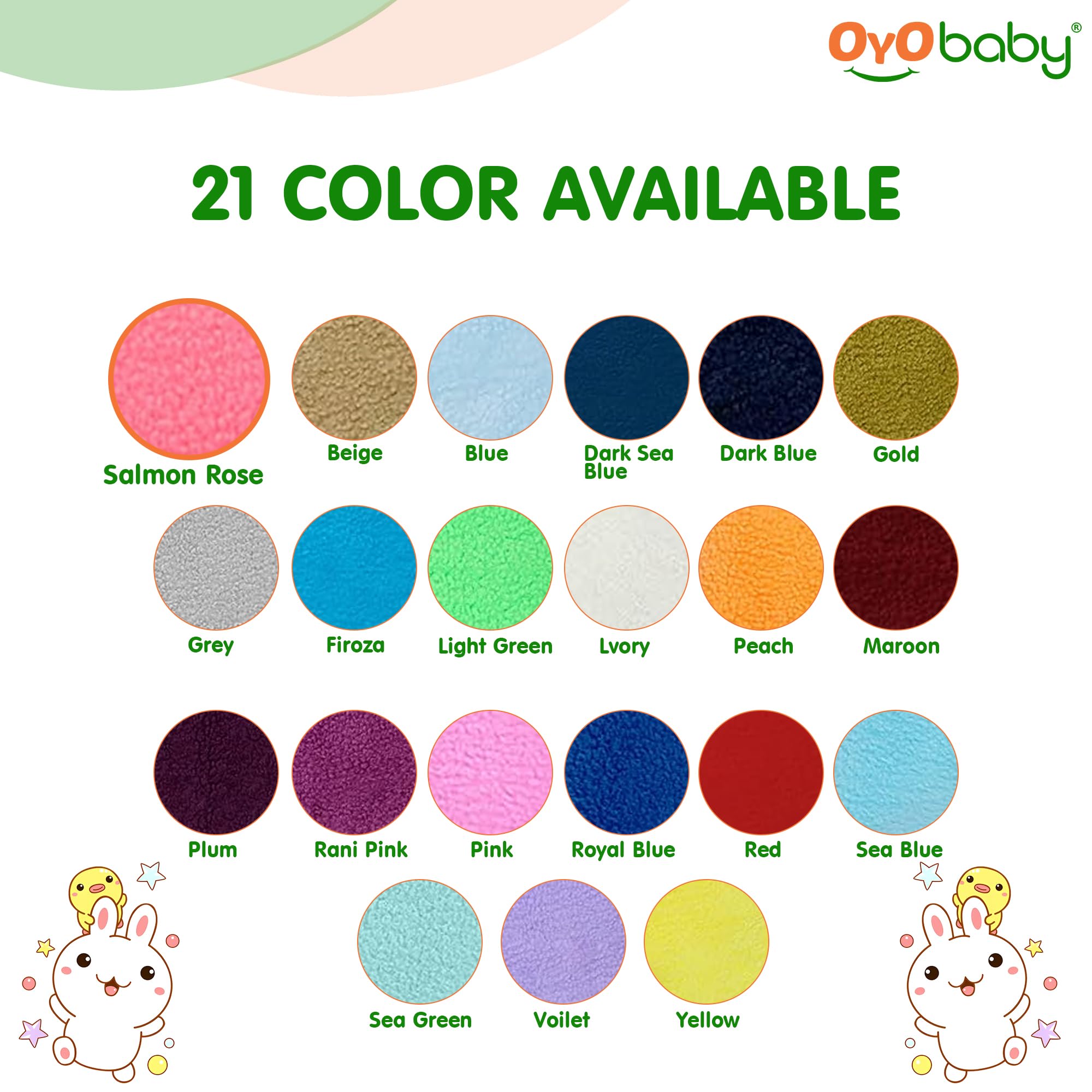 OYO BABY Waterproof Quick Dry Sheet for Baby| Bed Pad | Baby Bed Protector Sheet for Toddler Children (Small (50cm x 70cm), Salmon Rose) - Image 7 thumbnail